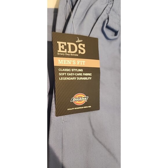 2 pairs sz M DICKIES EDS Signature Mens zip Fly Pull-On cargo Scrubs Pants gray - Picture 2 of 7